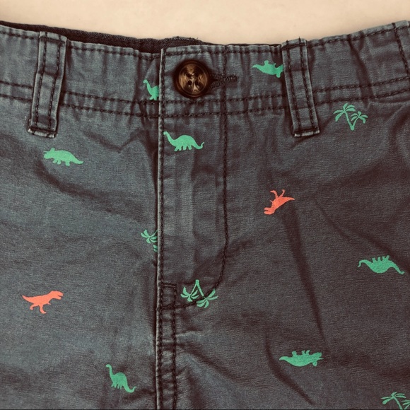 Carter's Bottoms Carters Cotton Chino Shorts Dinosaurs Blue 5t
